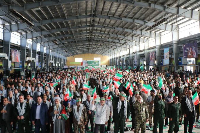 اجتماع بزرگ و نمایش اقتدار بسیجیان شهرستان رفسنجان در مصلی امام خامنه‌ای( مدظله العالی)