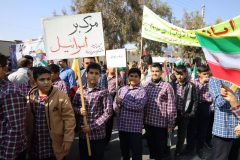 رفسنجان یکصدا مرگ بر آمریکا شد ؛ راهپیمایی ۱۳ آبان روز ملی مبارزه با استکبار