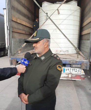 تعبیه ۳۶هزار لیتر گازوئیل در کامیونی با بارنامه ظروف چینی