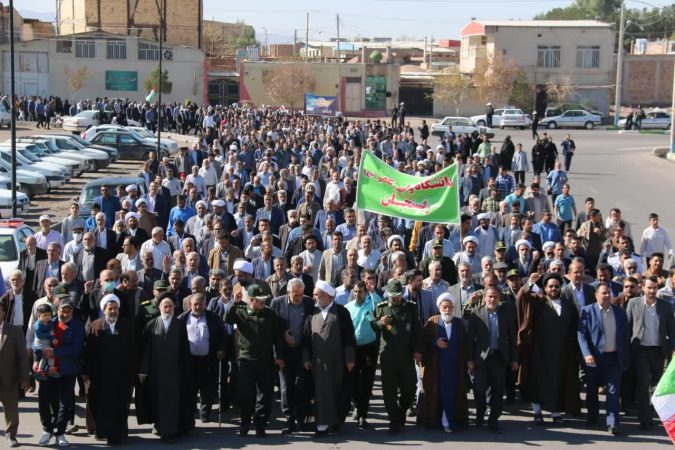 راهپیمایی مردم رفسنجان در حمایت از کودکان غزه