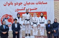 درخشش جودوکار رفسنجانی و قهرمانی تیم جودو بانوان مقاومت کرمان در مسابقات مدعیان جنوب کشور