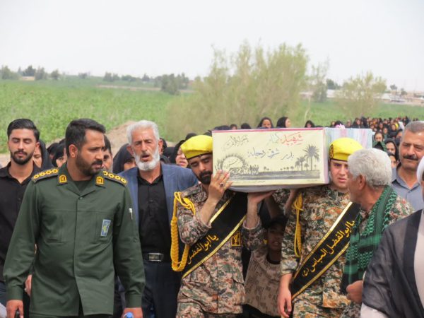 تشییع پیکر پاک شهید گمنام تازه تفحص شده هم‌زمان با شهادت امام صادق (ع) درمنطقه نوق رفسنجان