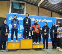 دختر رفسنجانی قهرمان مسابقات وزنه برداری جوانان کشور