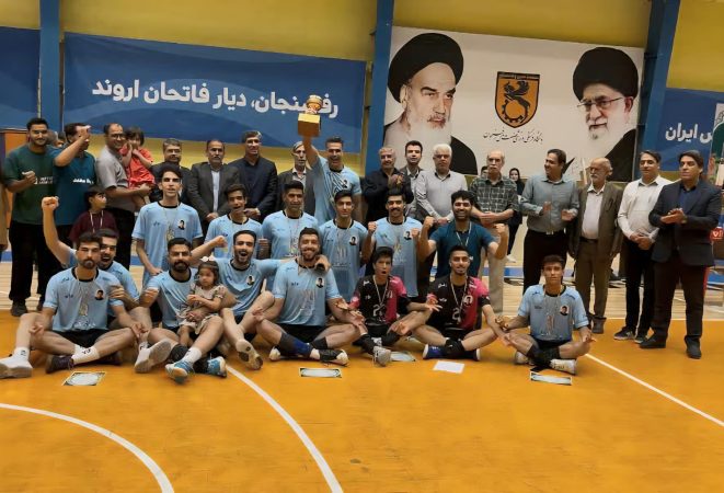 قهرمانی مقتدرانه تیم رفسنگان در لیگ دسته یک والیبال شهرستان رفسنجان