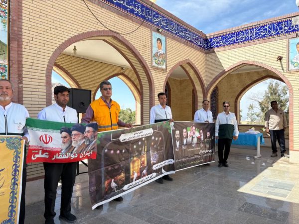 برگزاری اردوی جهادی گروه خدام رضوی وشهدای خدمت در گلزار شهدای روستای داوران به مناسبت دهه کرامت