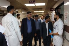 بازدید رئیس دادگستری و دادستان رفسنجان از بخش‌های مختلف بیمارستان حضرت علی‌بن‌ابیطالب(ع)